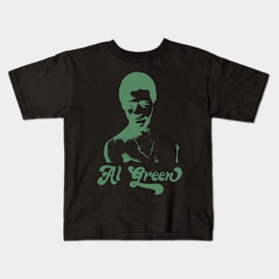 Al Green Retro 70s Style Fan Art Design Kids T-Shirt